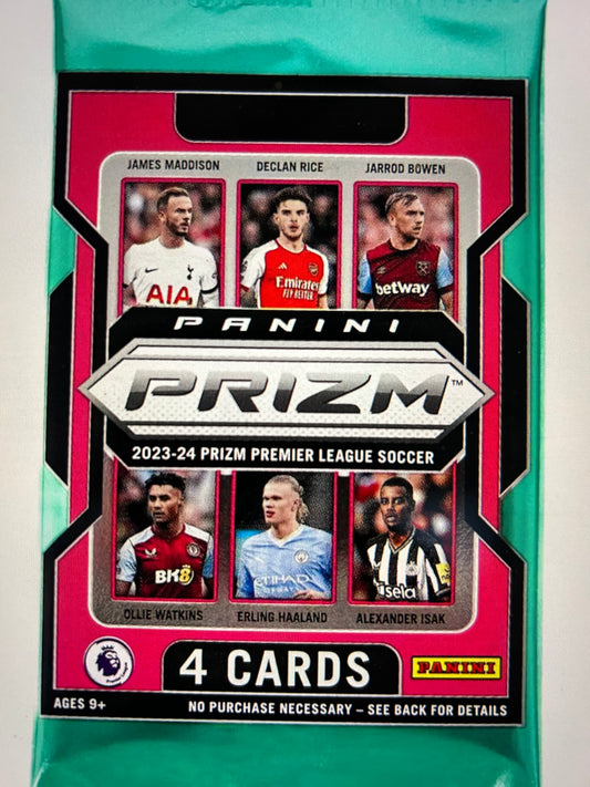 2023/24 Panini Prizm Premier League EPL Soccer Retail Pack. ( 2 Pack Lot)