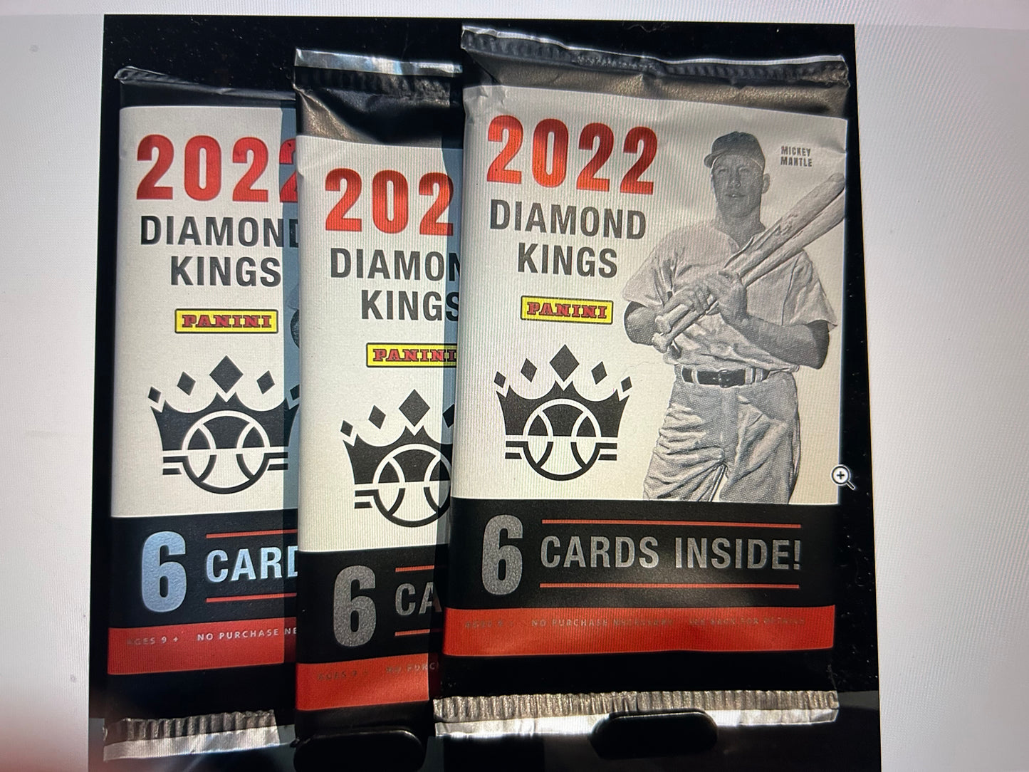 2022 Panini Diamond Kings Baseball Blaster 3 Pack Lot. ( 3 Pack Lot )