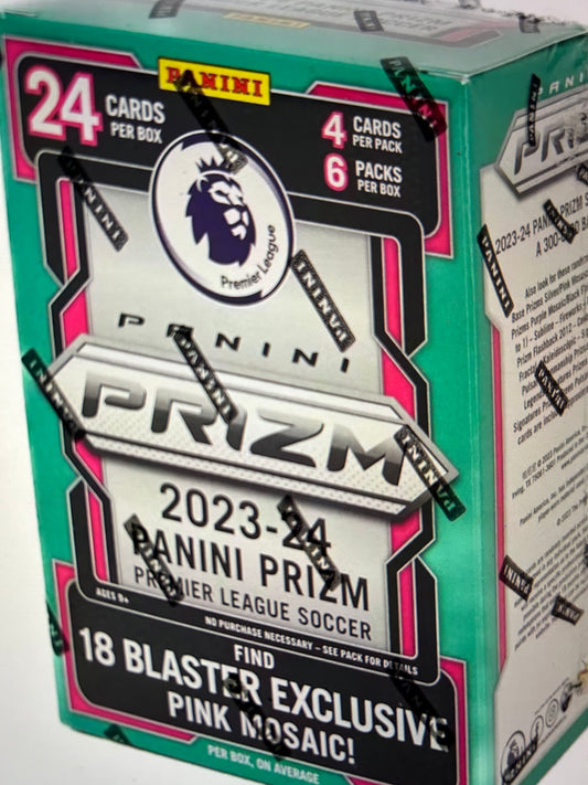 2024/25 Panini Prizm Premier League EPL Soccer 6-Pack Blaster Box (Pink Prizms)