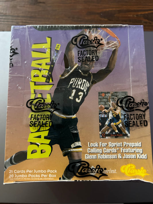 1994 Classic Basketball Draft Picks Jumbo Box