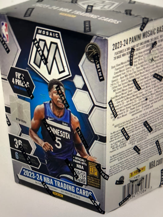 2023/24 Panini Mosaic Basketball 6-Pack Blaster Box Mosaic Green Paralells
