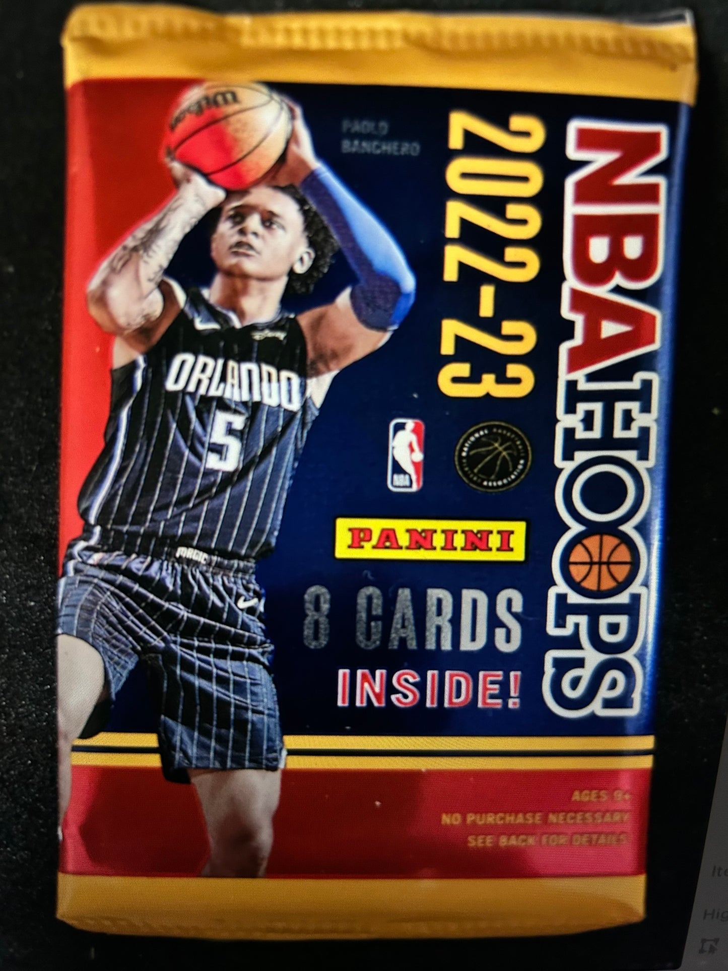 2022/23 Panini NBA Hoops Basketball Hobby Pack. ( 1 Pack Lot).