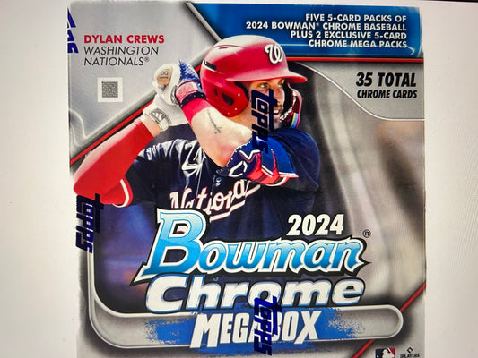 2024 Bowman Chrome Baseball Mega Box
