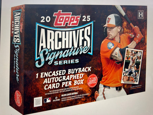 2025 Topps Archives Signature Series Baseball Hobby Box