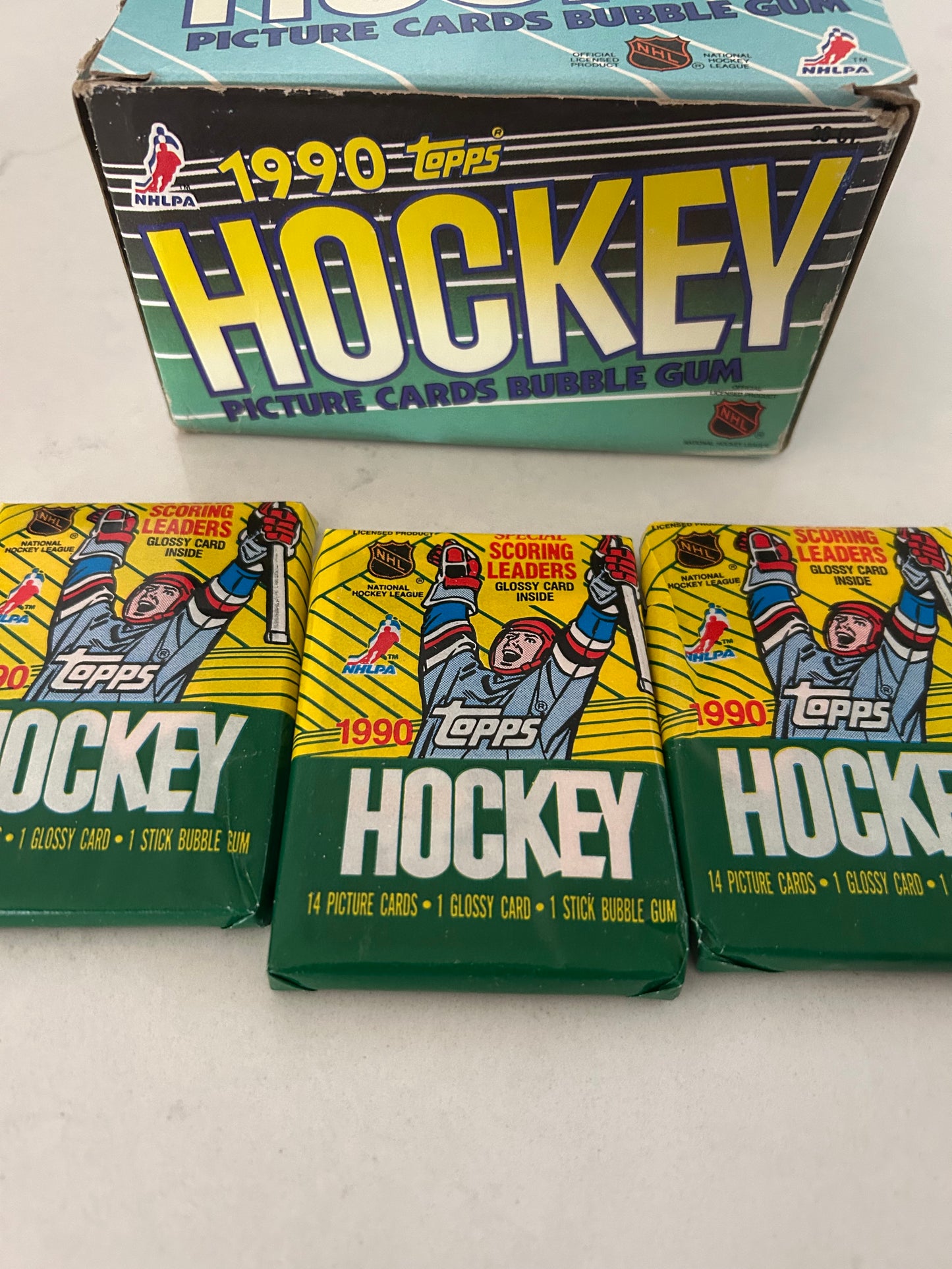 1990 Topps Hockey 3 Pack Lot