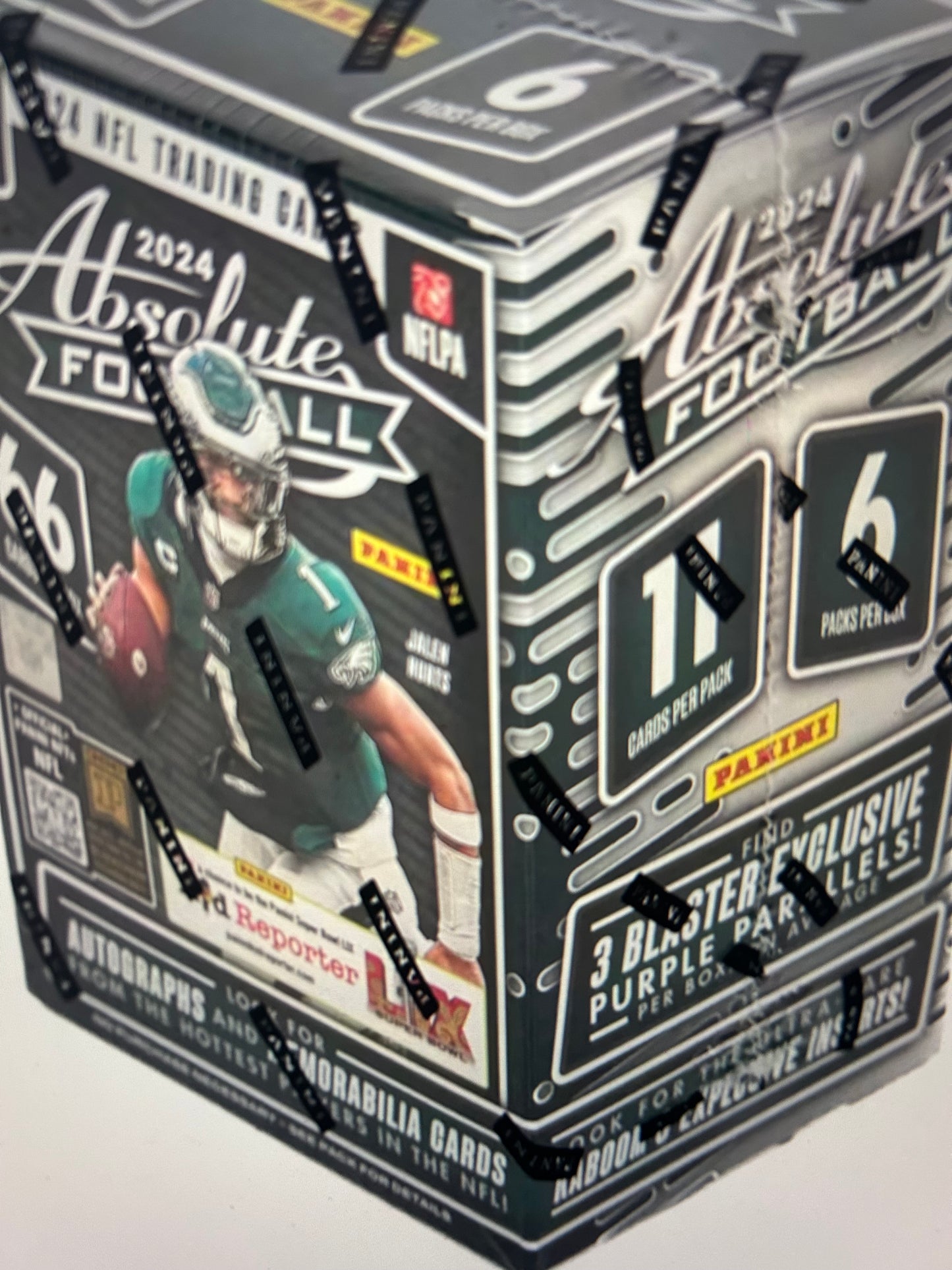 2024 Panini Absolute Football Hobby Blaster Box Purple Parallel