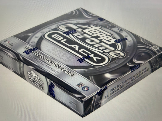 2025 Topps Chrome Black Baseball Hobby Box