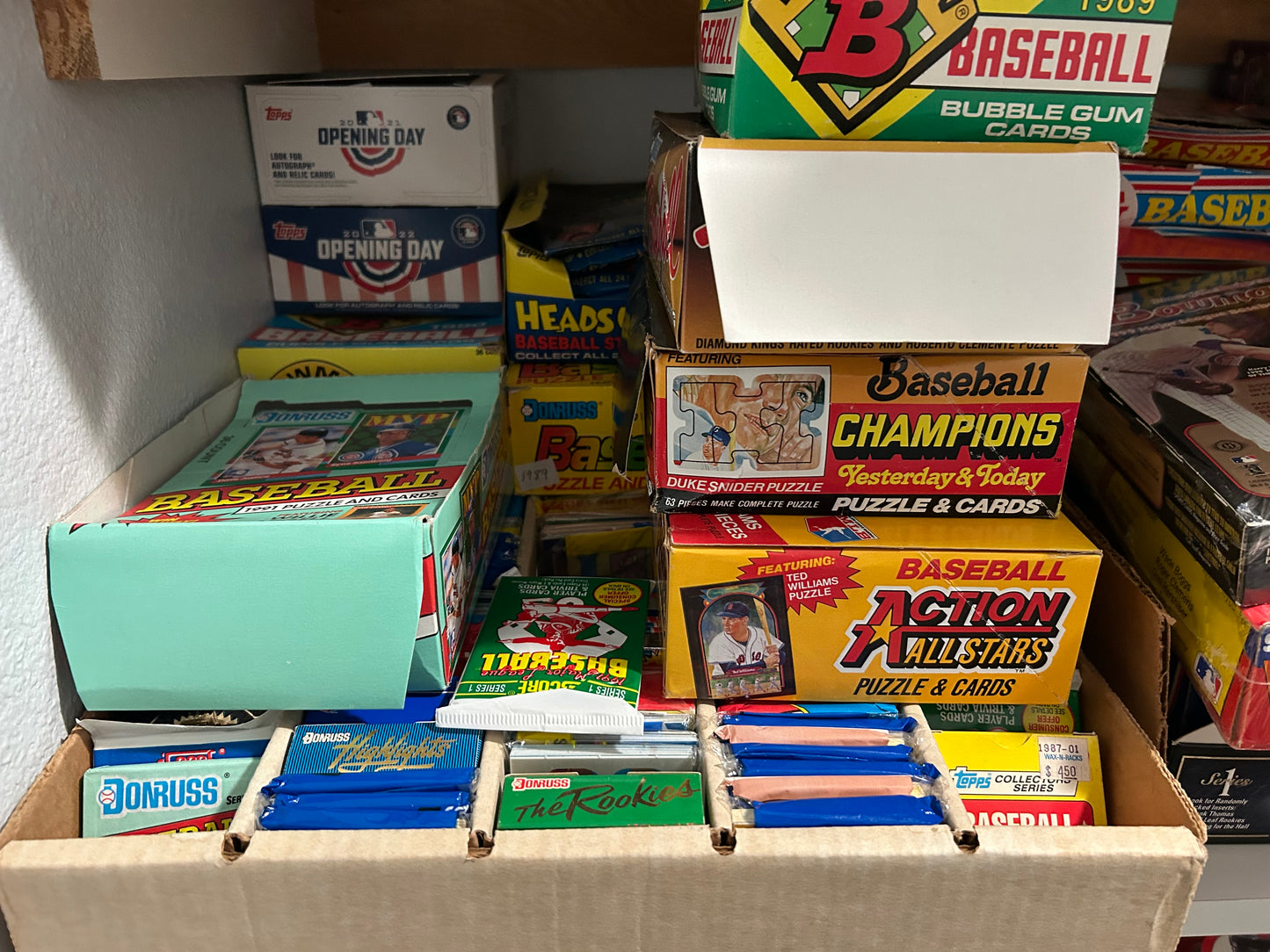 Baseball Vintage Pack ( 3 Pack Lot) plus 50 repacked cards from 1960s-present.