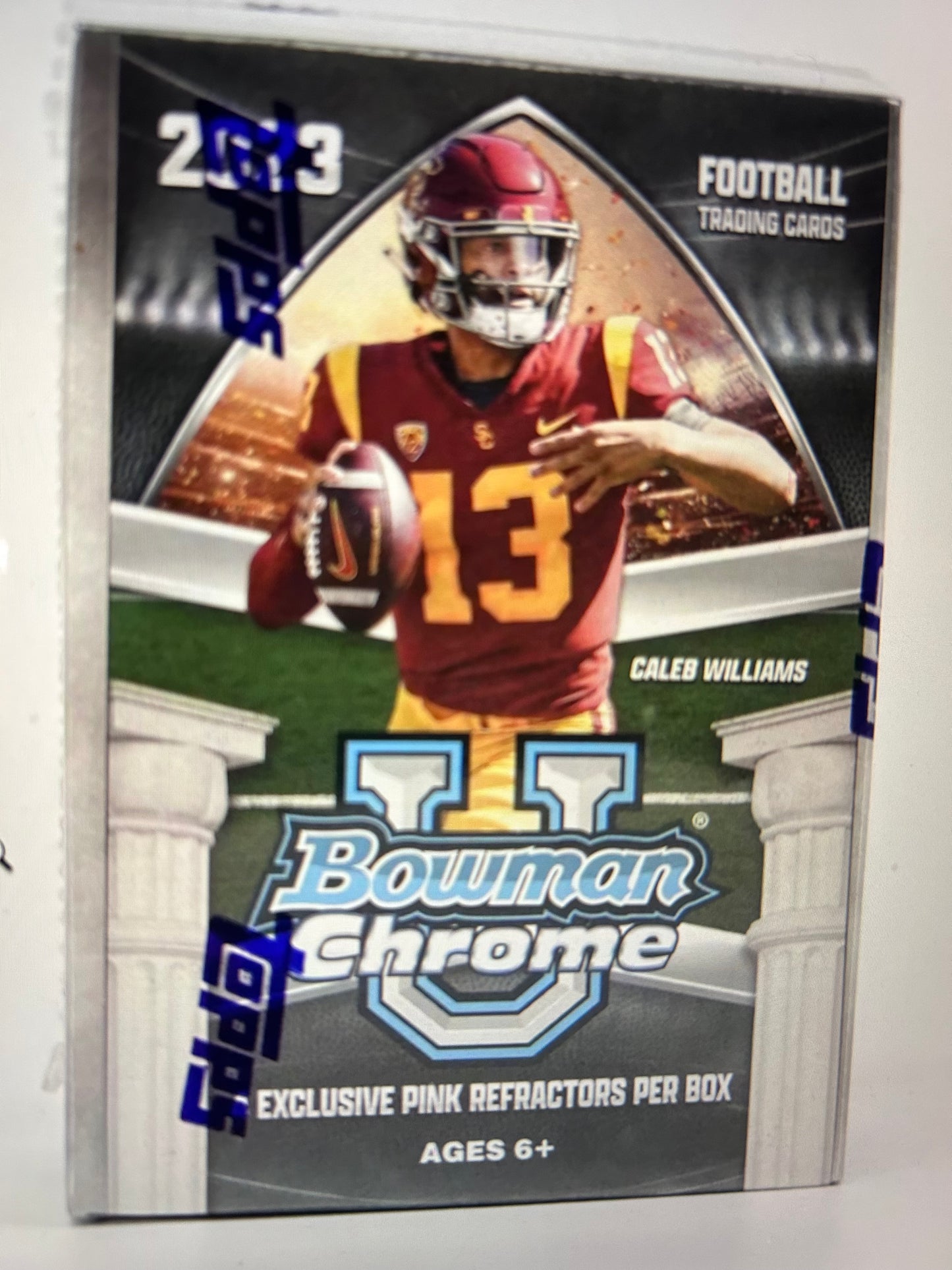 2023 Bowman University Chrome Football 7-Pack Blaster Box