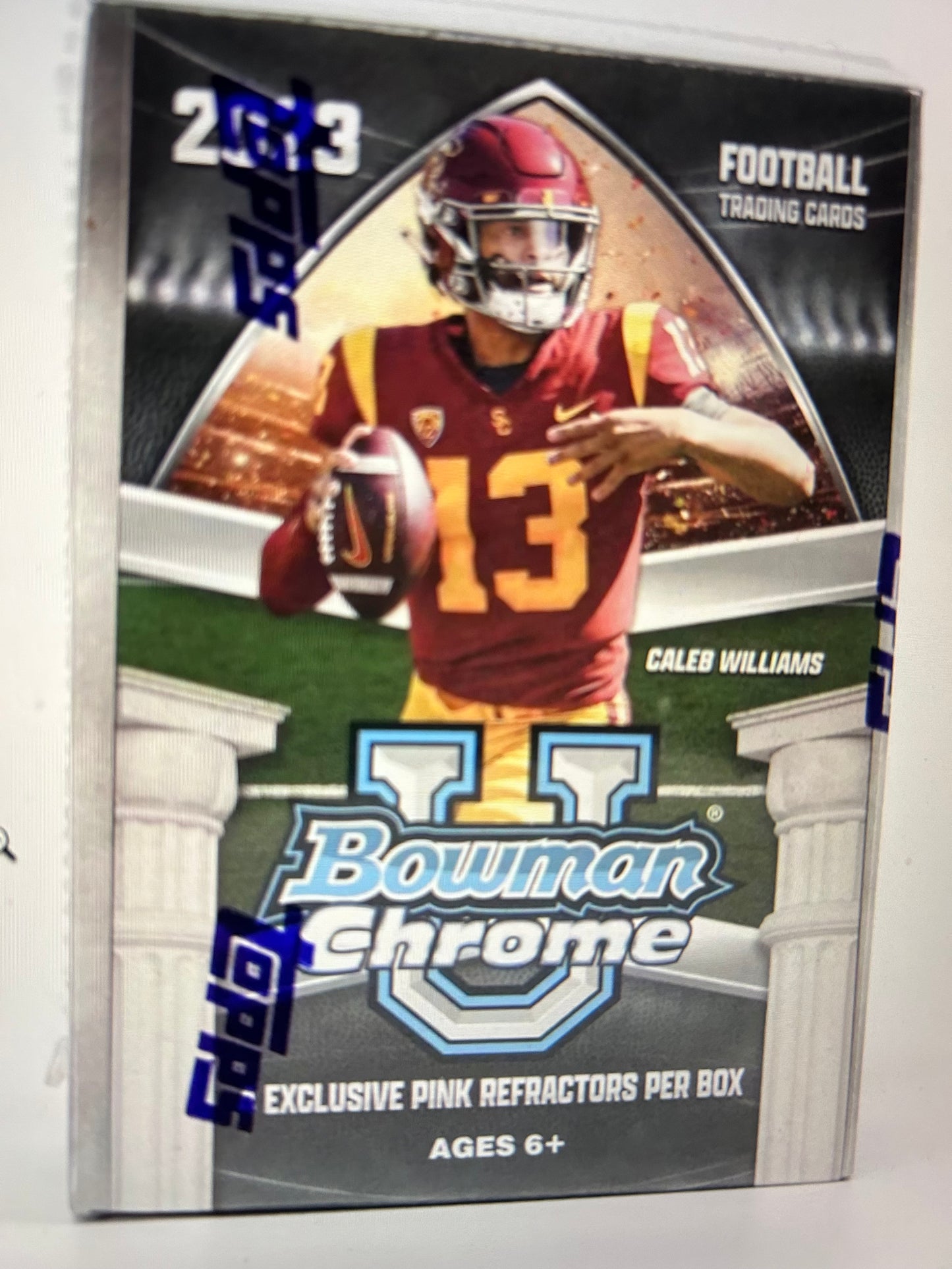 2023 Bowman University Chrome Football 7-Pack Blaster Box