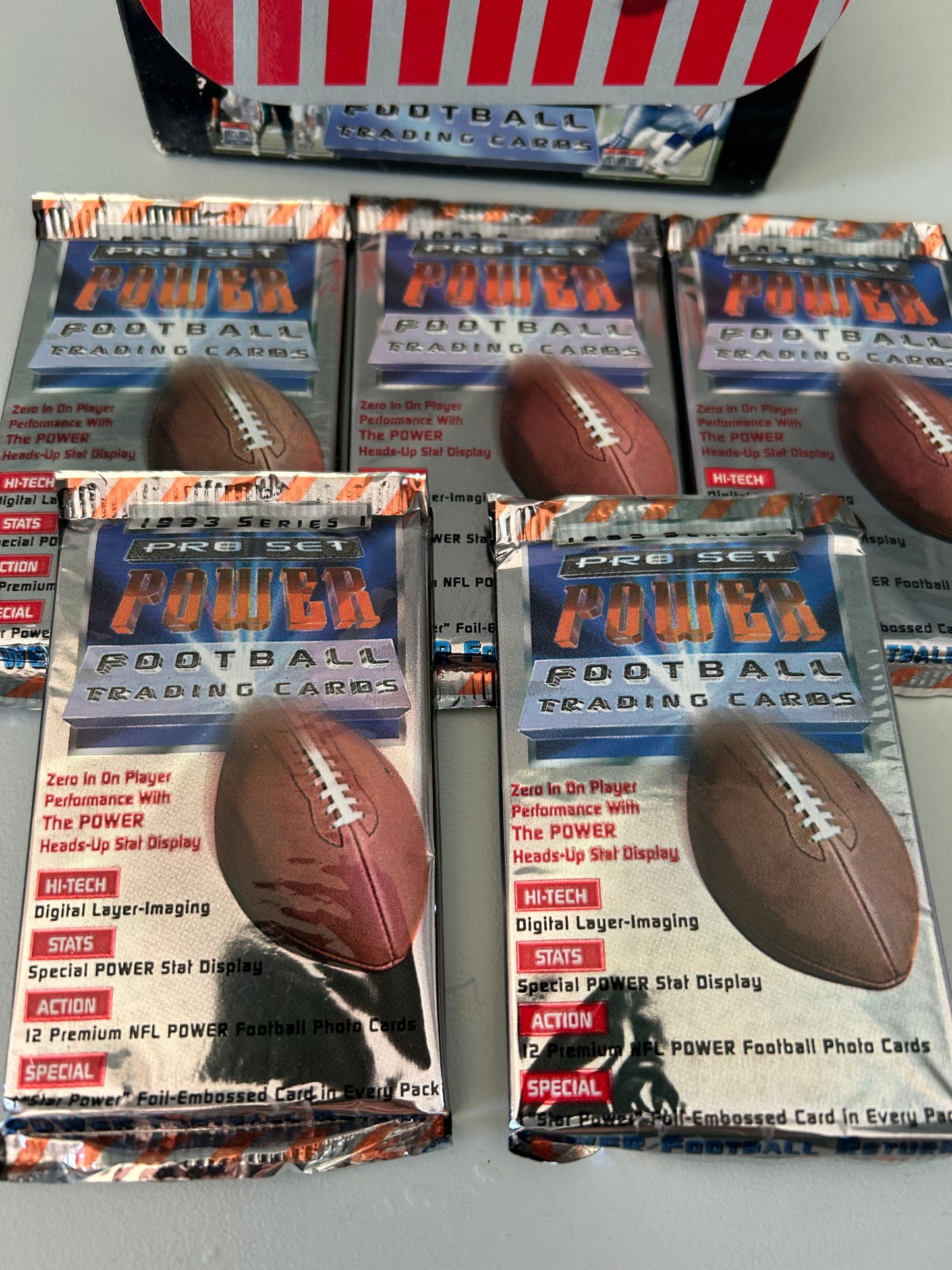 1993 Pro Set Power Series 1, The Is A 5 Pack Lot
