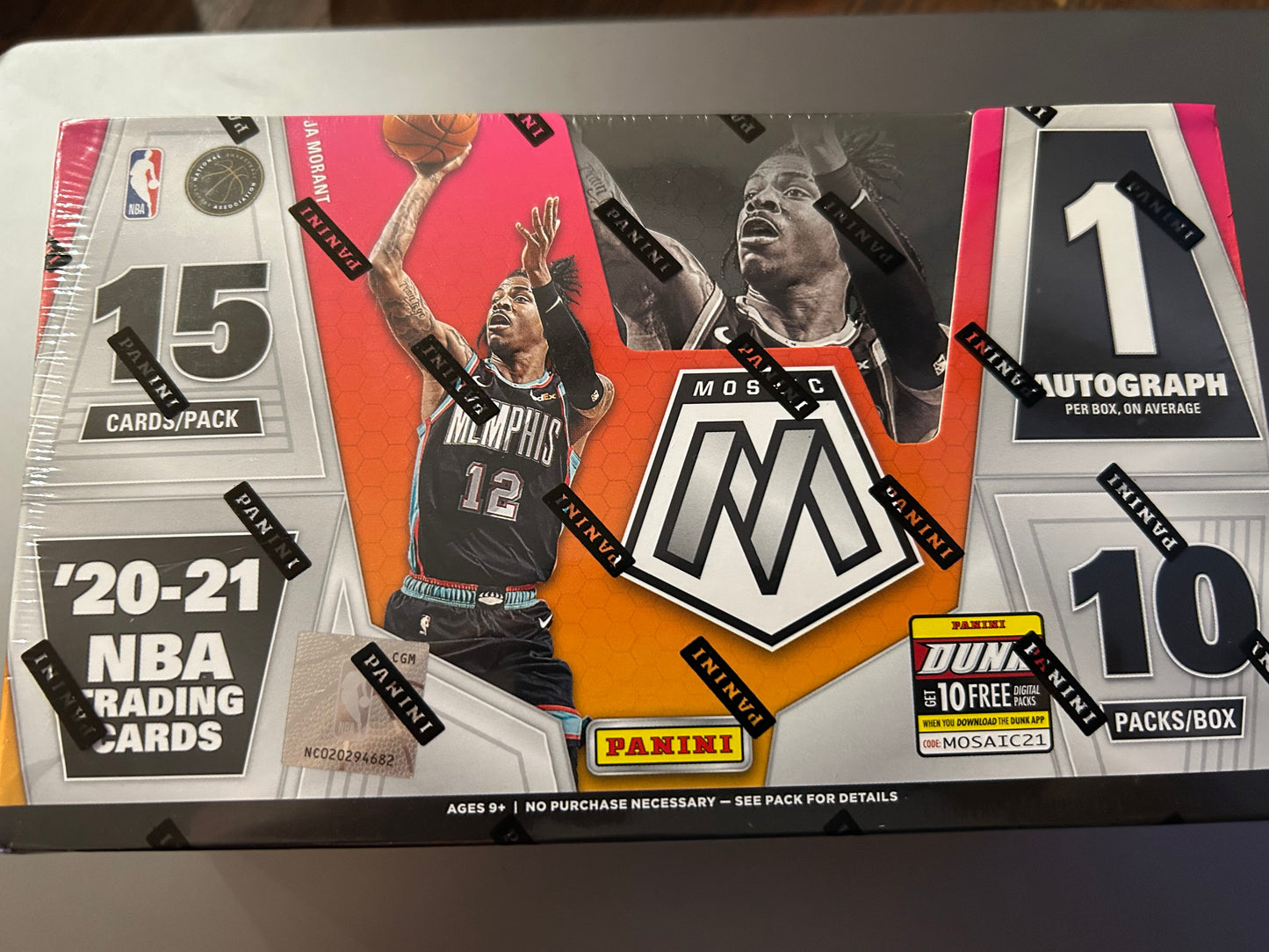 2020/21 Panini Mosaic Basketball Hobby Box