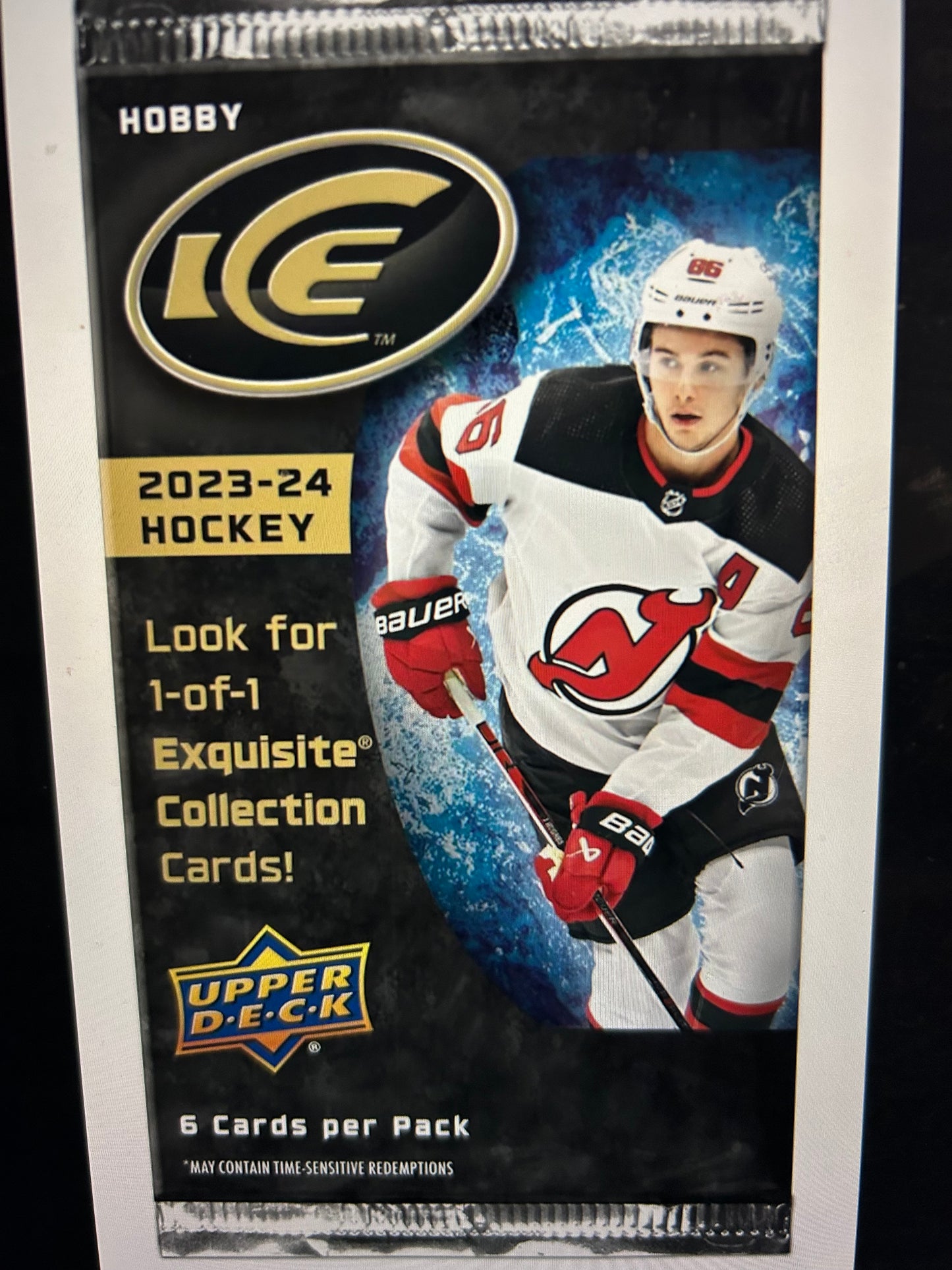 2023/24 Upper Deck Ice Hockey Hobby Pack. ( 1 Pack Lot).