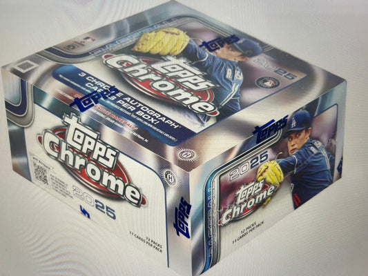 2025 Topps Chrome Baseball Hobby Jumbo Box