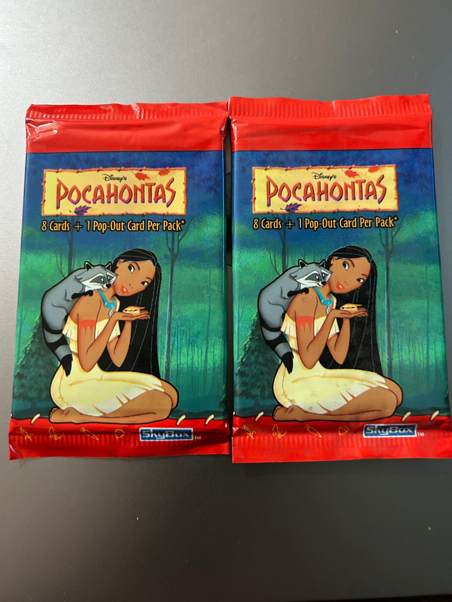 1995 Skybox Pocahontas Hobby Pack. ( 2 Pack Lot)