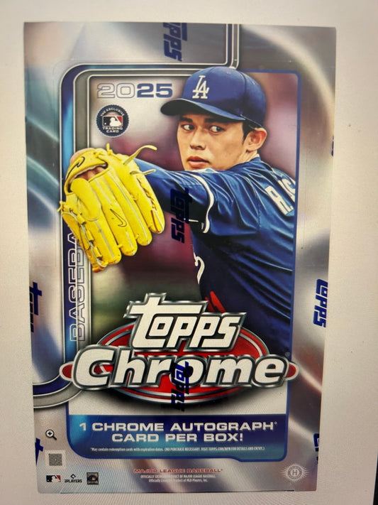 2025 Topps Chrome Baseball Hobby Box