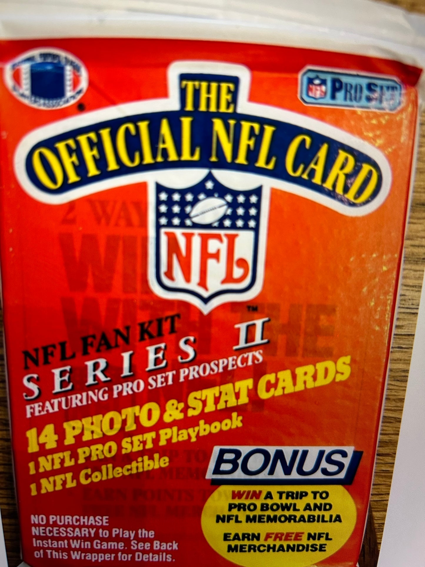 1989 Pro Set Series 2 Football Wax Pack ( 2 Pack Lot) Sander, Aikman, Thomas RC