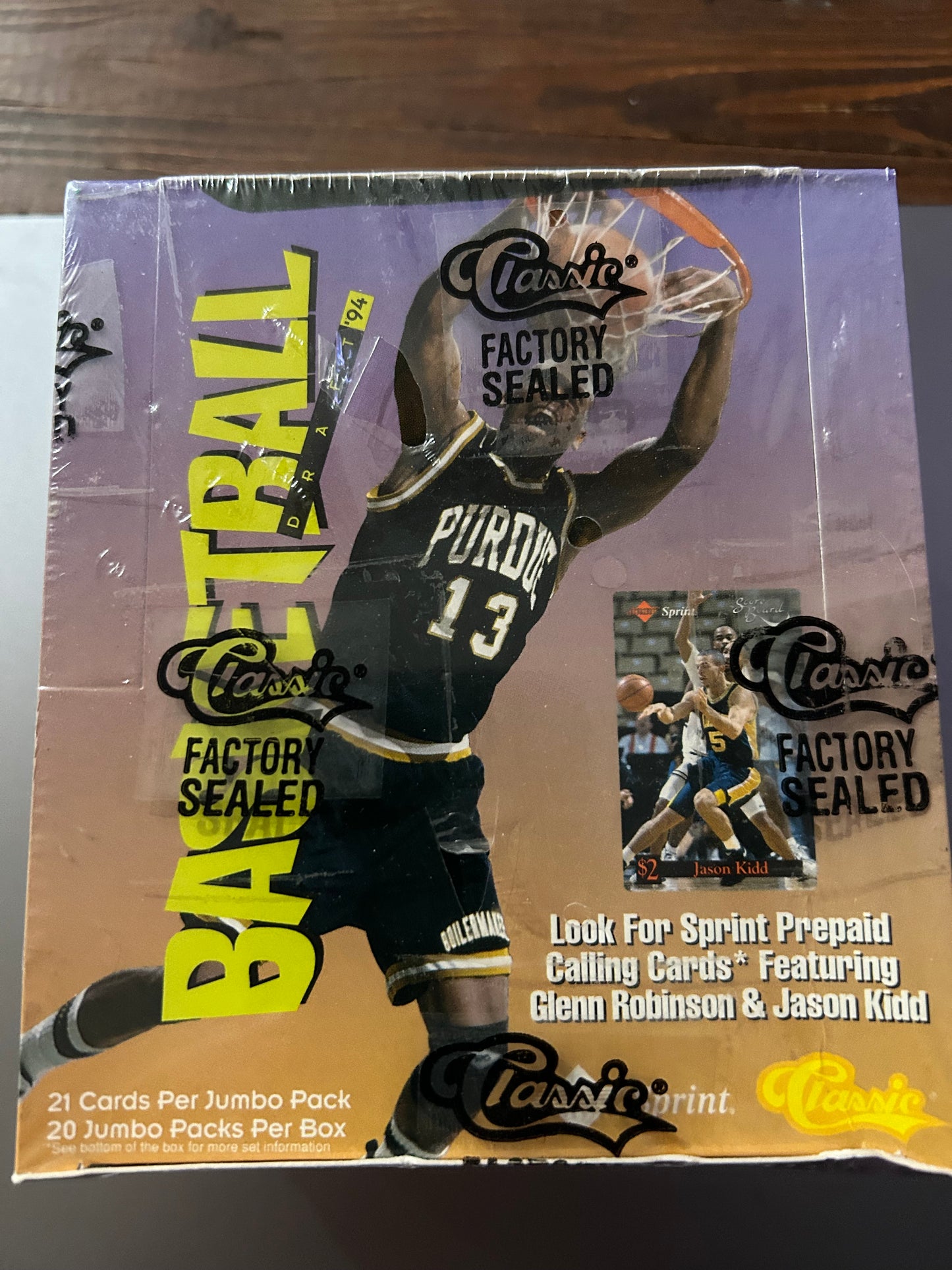 1994 Classic Basketball Draft Picks Jumbo Box