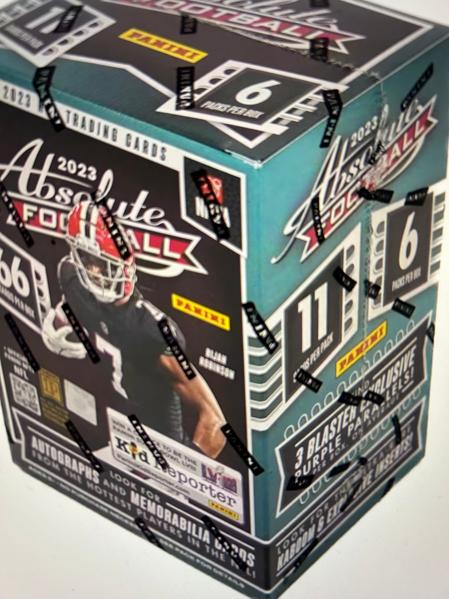 2023 Panini Absolute Football 6-Pack Hobby Blaster Box (Purple Parallels!)