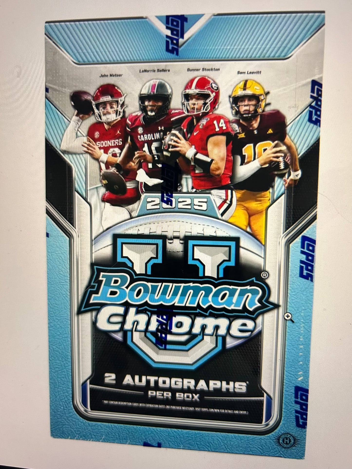 2025 Bowman University Chrome Football Hobby Box