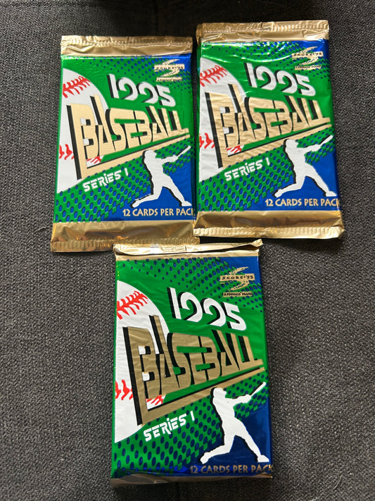 1995 Pinnacle Score Baseball Series 1 Packs. ( 3 Pack Lot). Armando Benitez RC