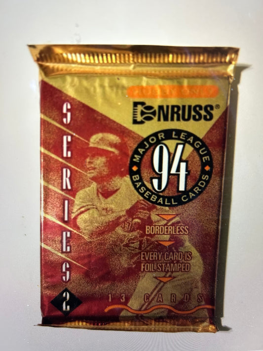 1994 Donruss Baseball Series 2 ( 2 Pack Lot). Loaded with HOF