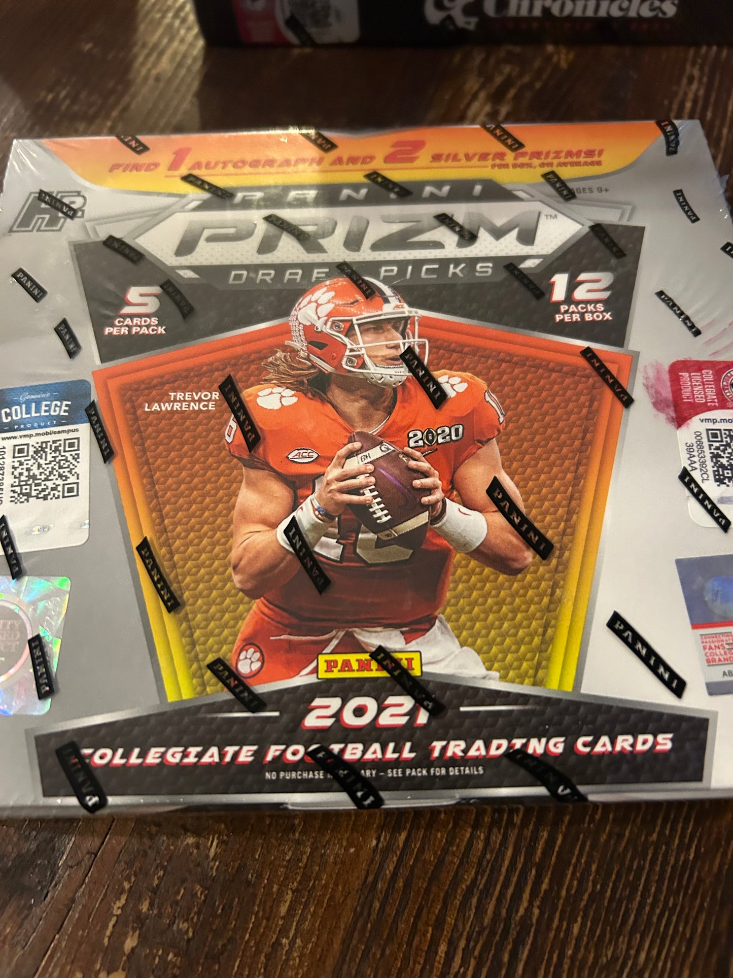 2021 Panini Prizm Collegiate Draft Picks Football Hobby Box H2 1 Auto 2 Silver