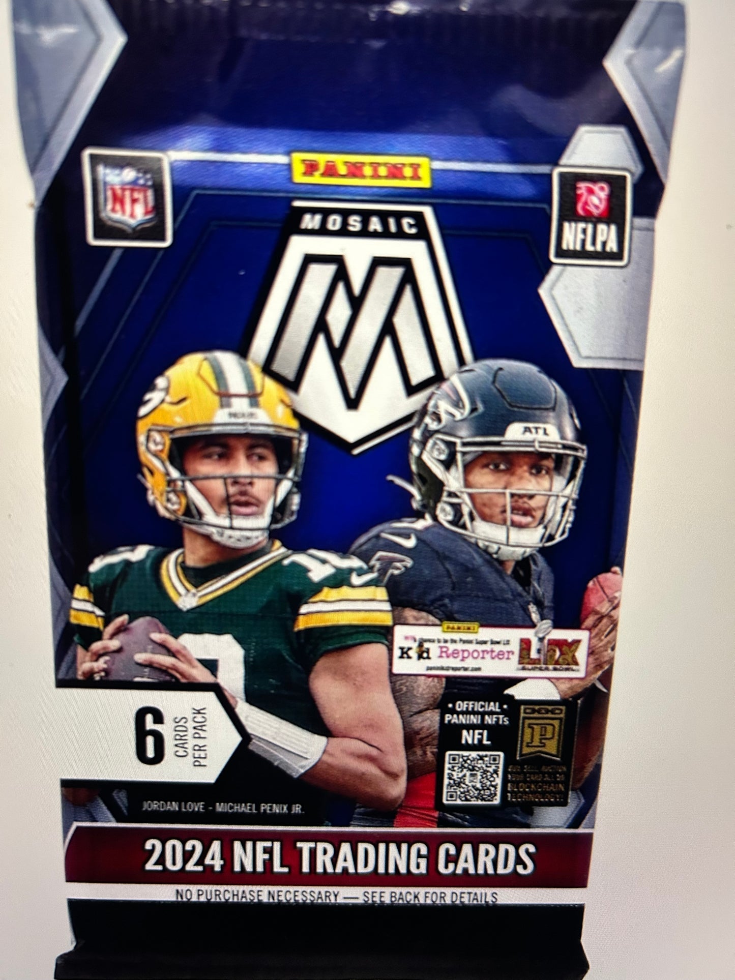2024 Panini Mosaic Football Blaster ( 1 Pack Lot) Rare Orange Fluorescent