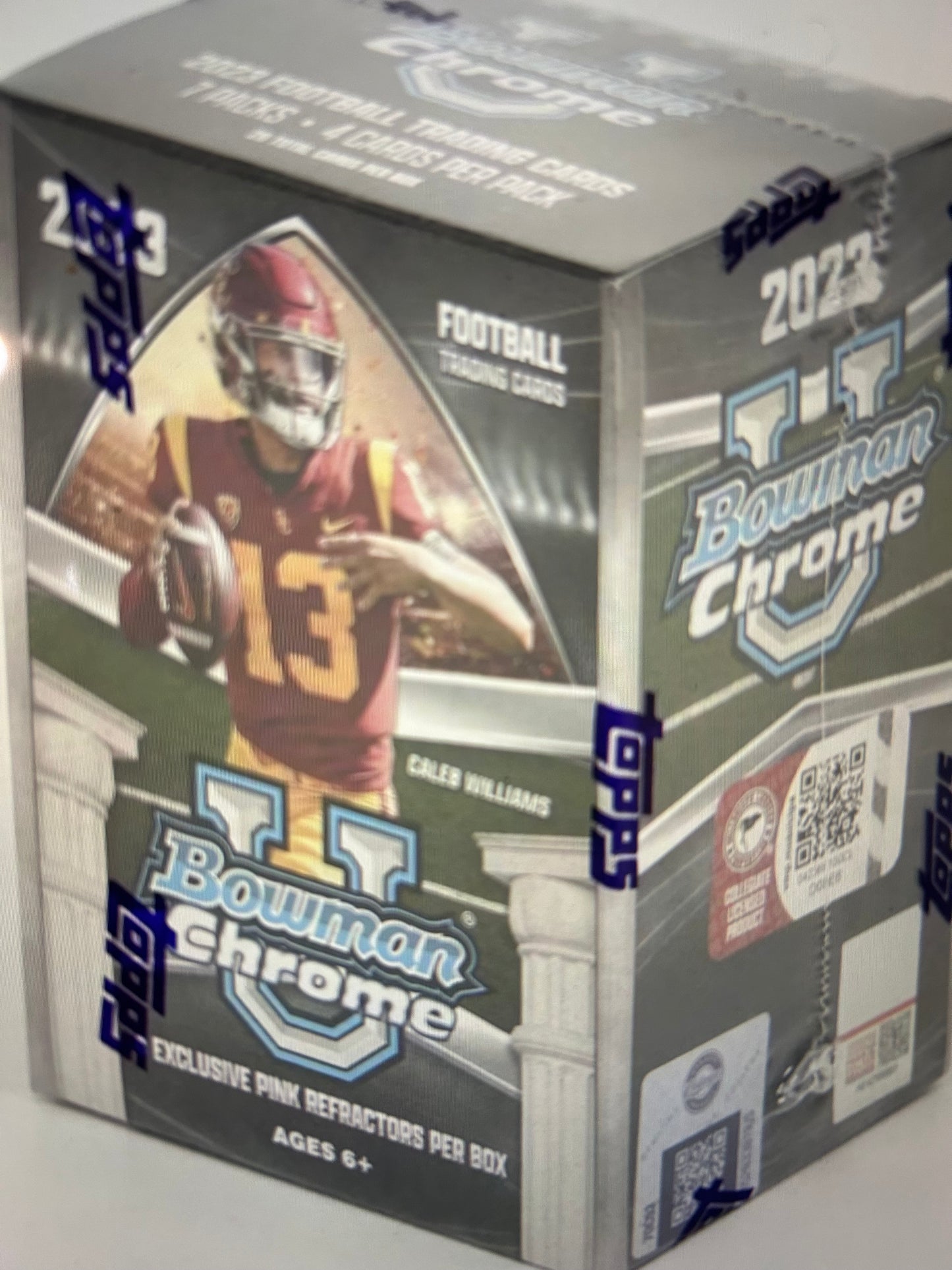 2023 Bowman University Chrome Football 7-Pack Blaster Box