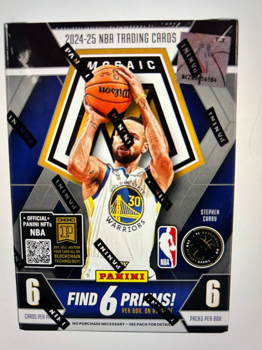 2024/25 Panini Mosaic Basketball 6-Pack Blaster Box stained glass SSP