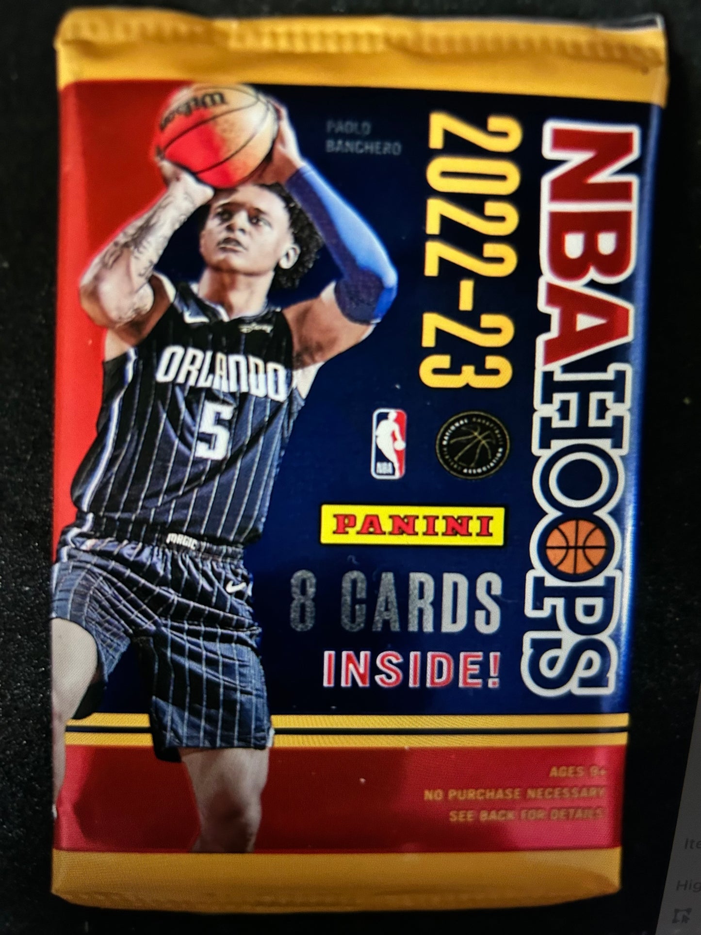 2022/23 Panini NBA Hoops Basketball Hobby Pack. ( 1 Pack Lot).
