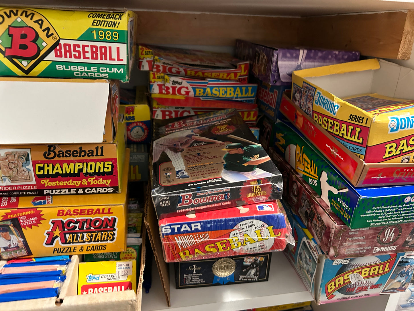 Baseball Vintage Pack ( 3 Pack Lot) plus 50 repacked cards from 1960s-present.