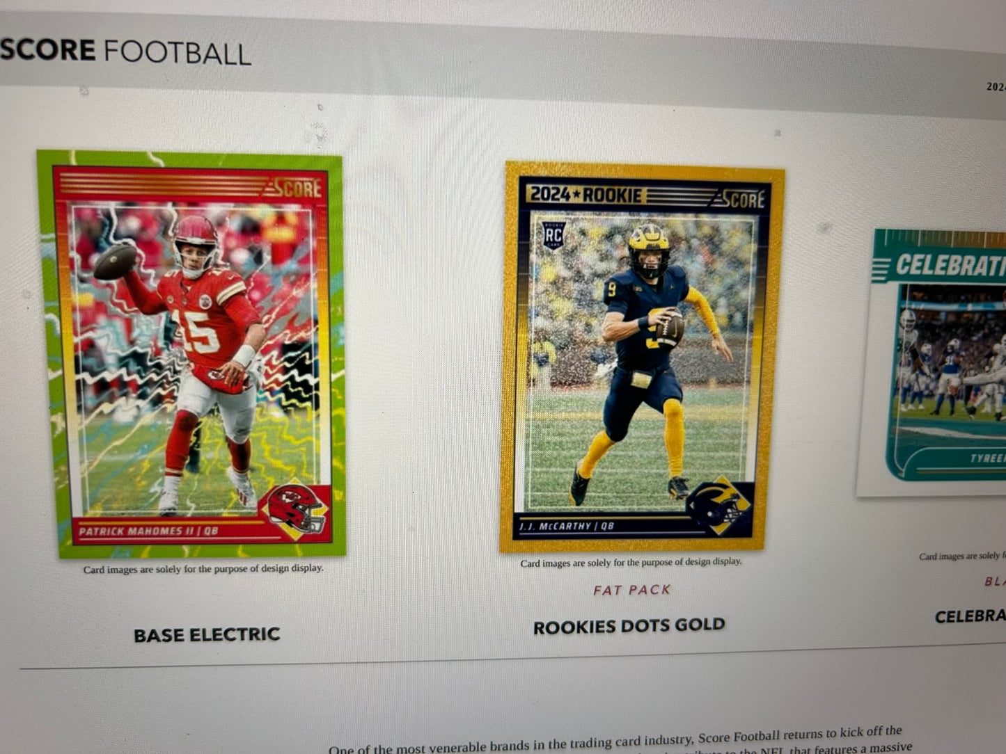 2024 Panini Score Football Jumbo Value 12-Pack Box