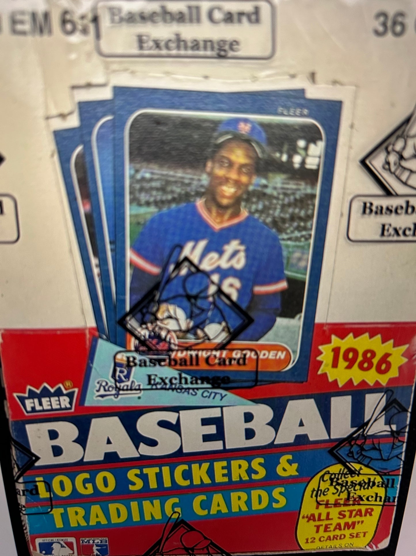 1986 Fleer Baseball Hobby Box. Canseco, Oniell, Fielder, Galarraga, Dykstra, Aguilera RC