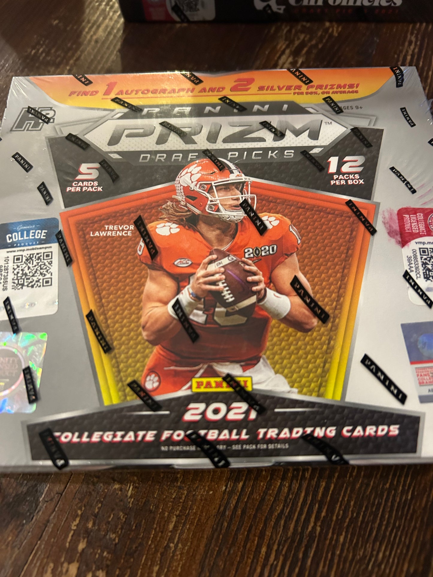 2021 Panini Prizm Collegiate Draft Picks Football Hobby Box H2 1 Auto 2 Silver