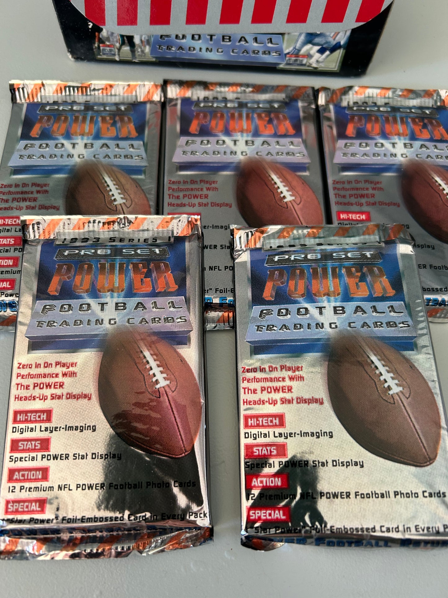 1993 Pro Set Power Series 1, The Is A 5 Pack Lot