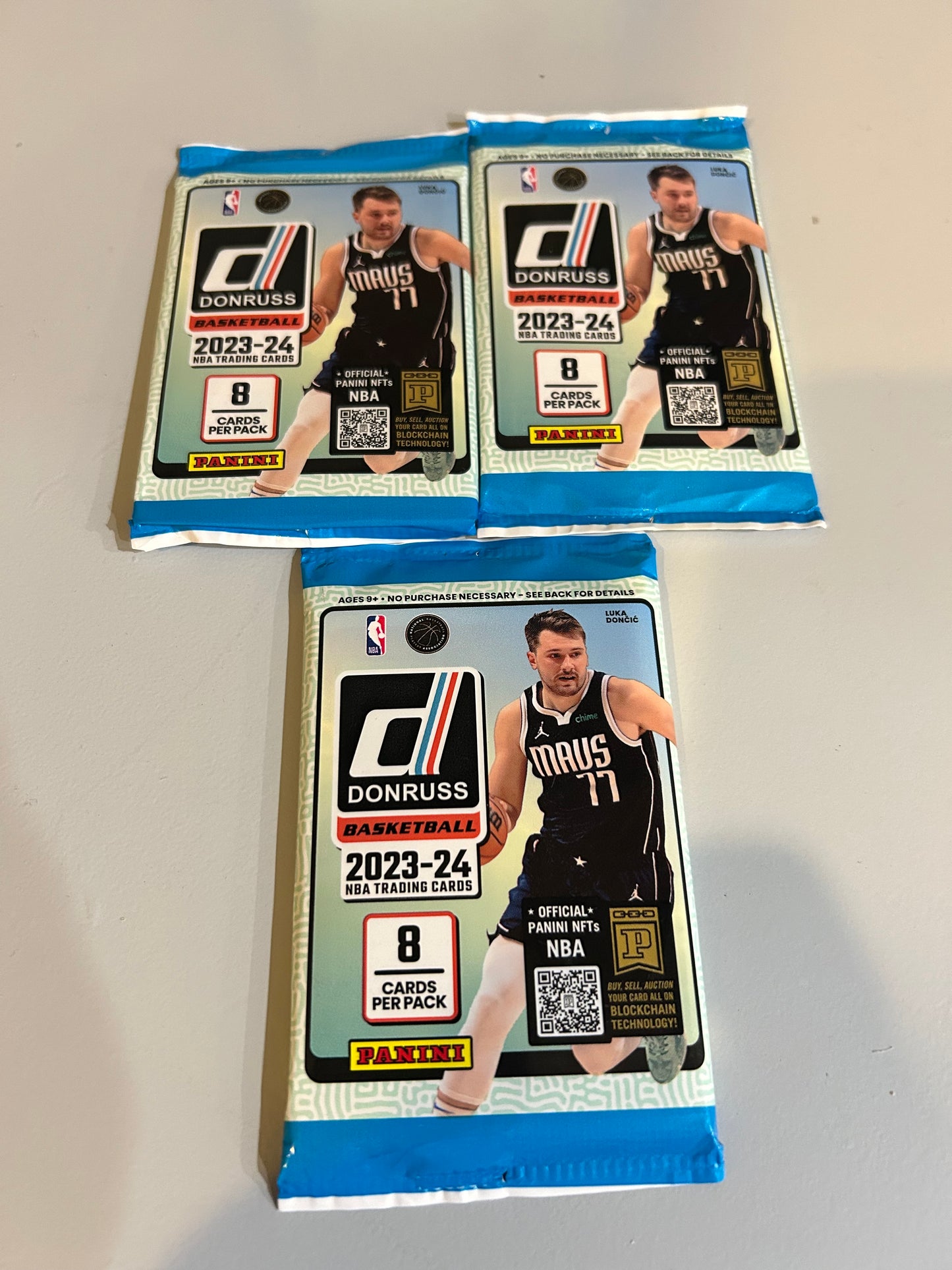 2023/24 Panini DONRUSS Basketball Factory Sealed Retail Packs. 3 Pack Lot