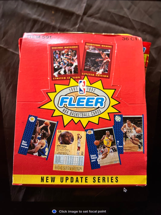 1991-92 Fleer NBA Basketball Update Series Box