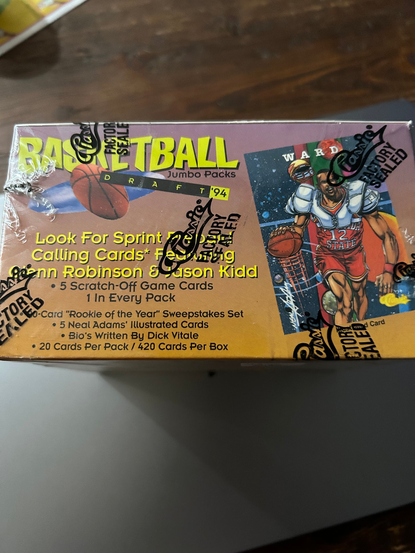1994 Classic Basketball Draft Picks Jumbo Pack. ( 2 Pack Lot ). 40 cards.