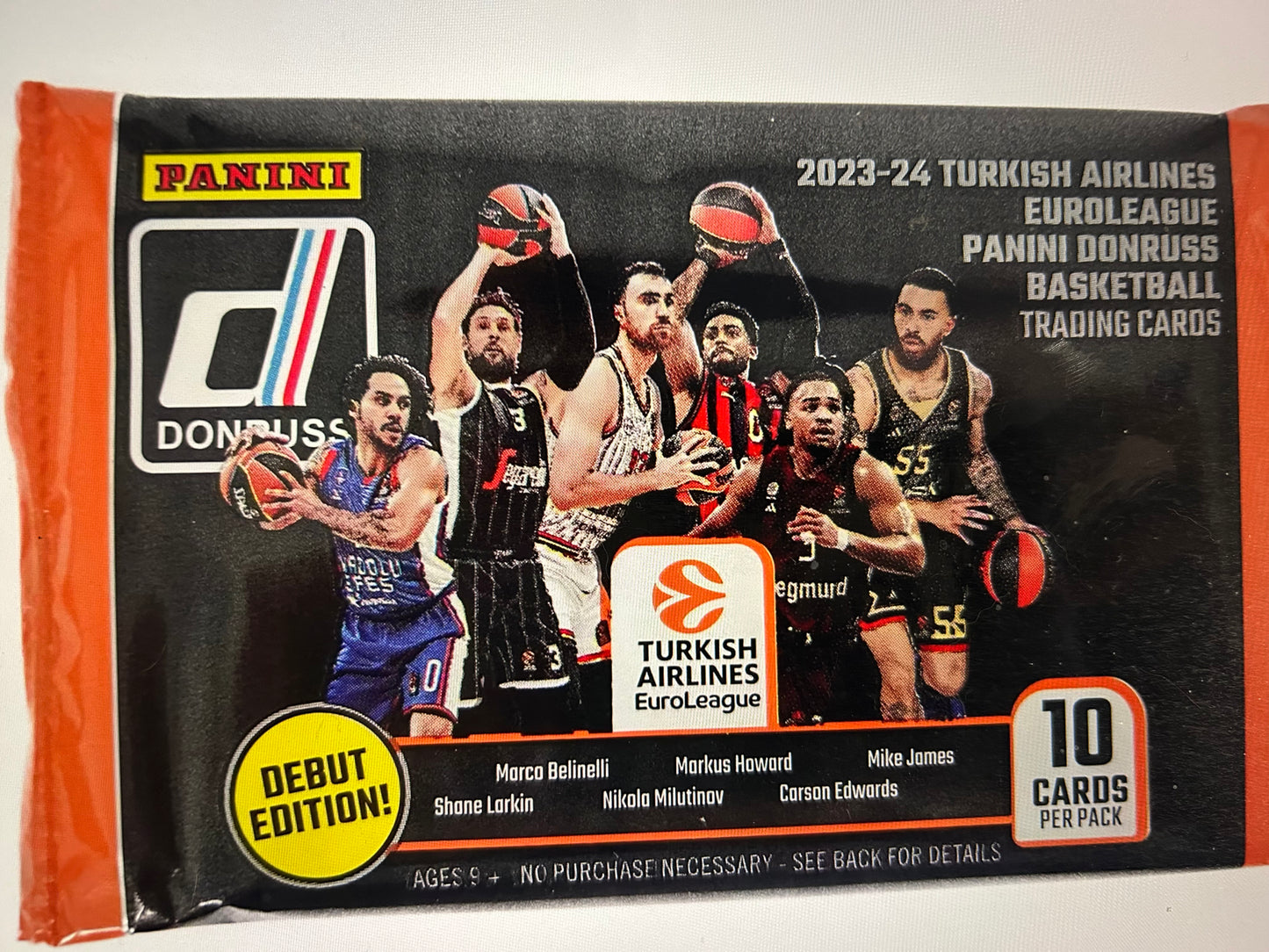 2023/24 Panini Donruss Turkish Airlines EuroLeague Basketball ( 3 Hobby Pack Lot)