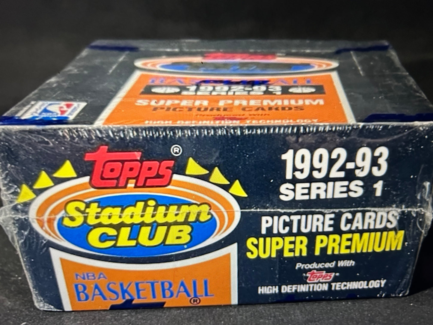 1992-93 Topps Stadium Club Series 1 Basketball Box. Shaq, Mourning, Sprewell, Jordan, Ewing