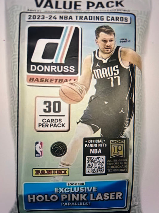 2023/24 Panini Donruss Basketball Jumbo Value Pack ( 1 Pack Lot ) Wemba RC