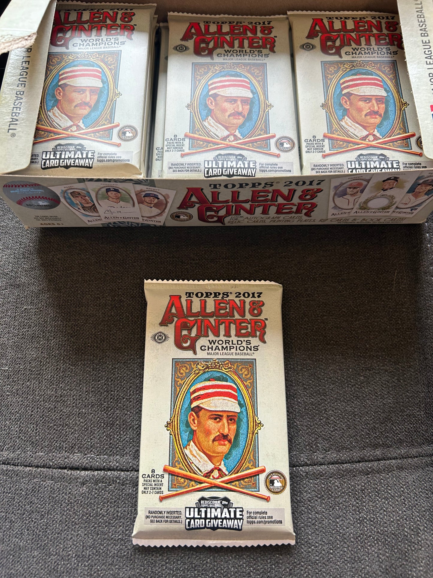 2017 Allen & Ginter Baseball Hobby Pack. ( 1 Pack Lot) Judge, Bregman, Olson RC