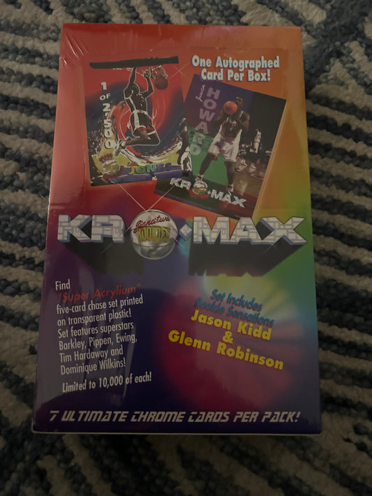 1994 Kromax Signature Rookies Basketball box!! Set includes Rookie Sesations Jason Kidd and Glen Robinson