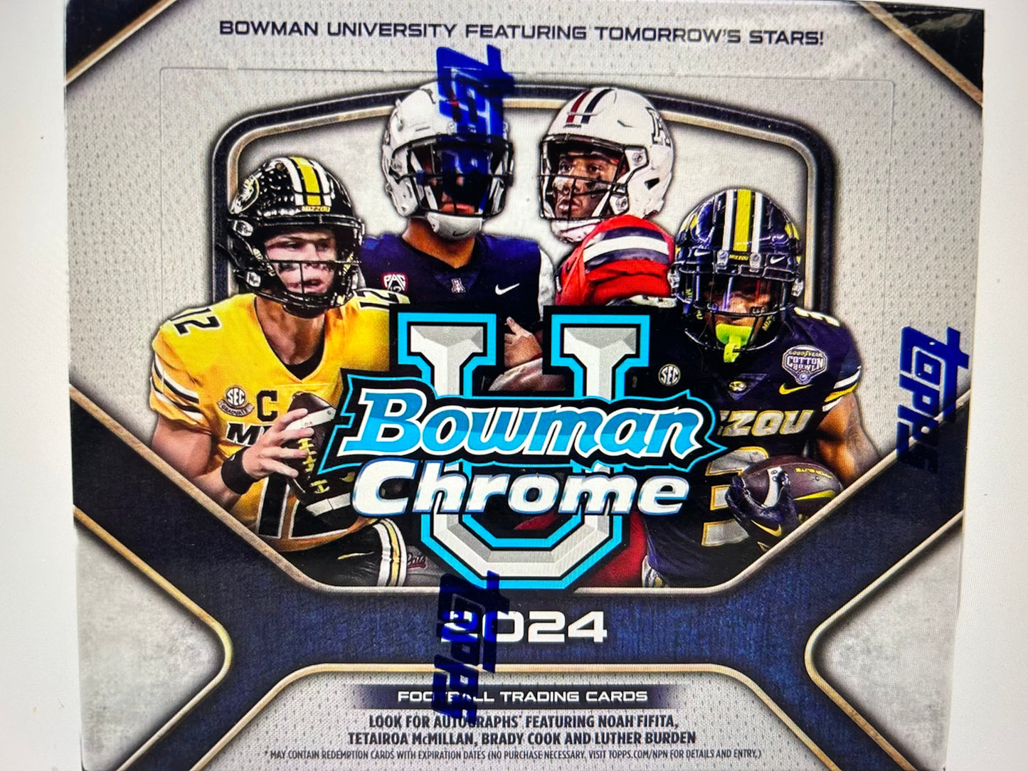 2024 Bowman University Chrome Football Hobby Jumbo Box