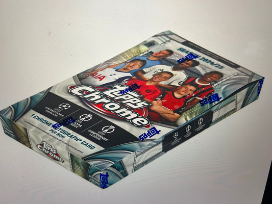 2024/25 Topps Chrome UEFA Club Competitions Soccer Hobby Box