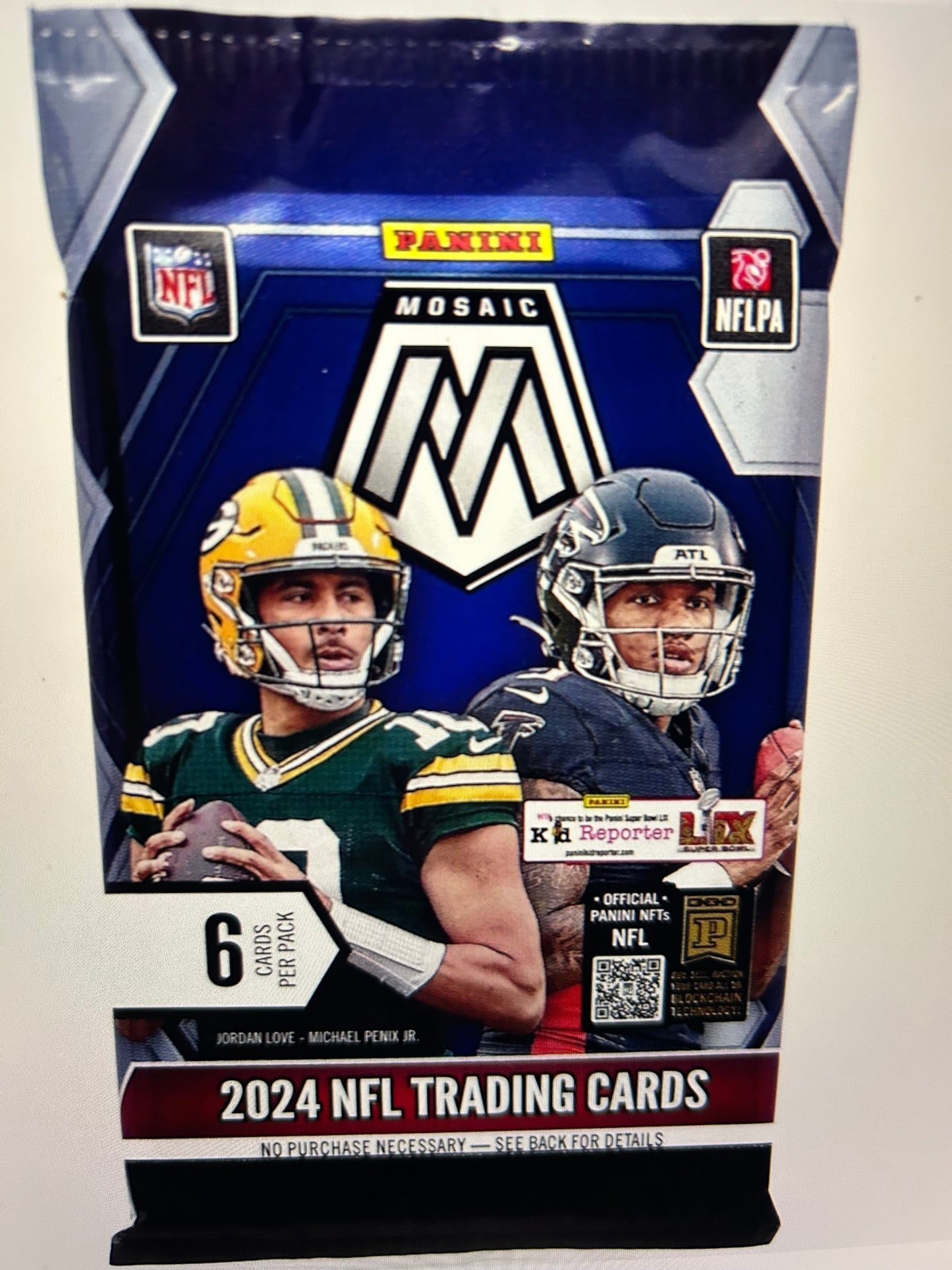 2024 Panini Mosaic Football Blaster ( 1 Pack Lot) Rare Orange Fluorescent