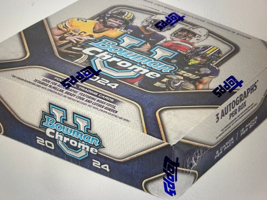 2024 Bowman University Chrome Football Hobby Jumbo Box