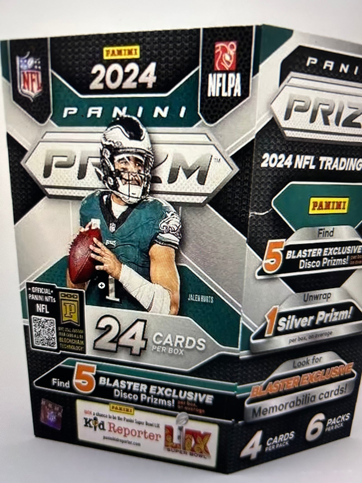 2024 Panini Prizm Football 6-Pack Blaster Box (Disco Prizms!)