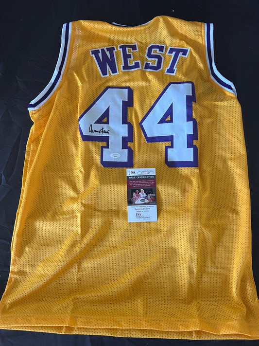Jerry West Lakers #44 Autographed Jersey JSA Verified #AD16117